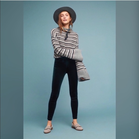 Anthropologie Pants - Anthropologie Sanctuary Green Velvet Legging XS NWT